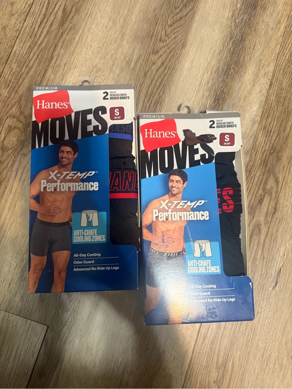 Hanes Moves X-Temp Performance Men's Boxer Briefs - Great Fathers Day bundle